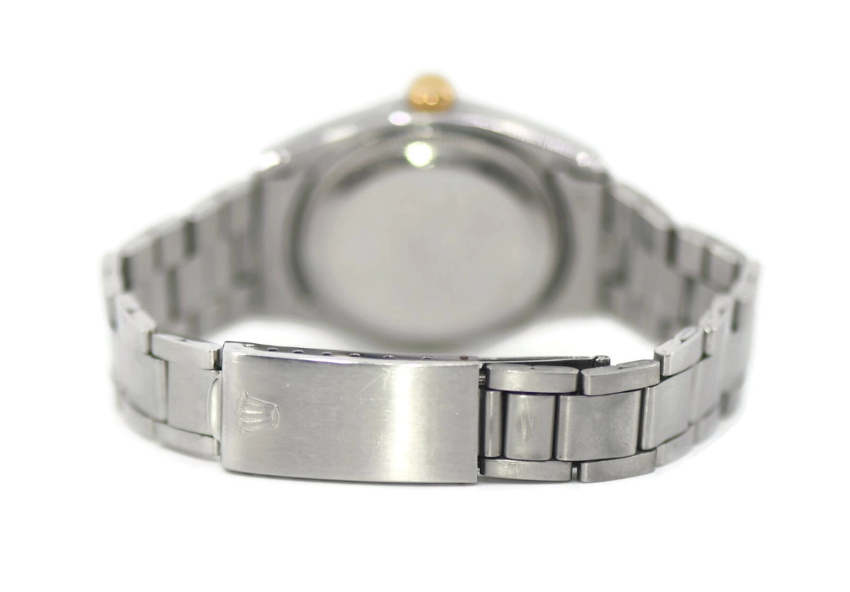 Rolex Oyster Perpetual Two Tone Stainless Steel Watch 6565