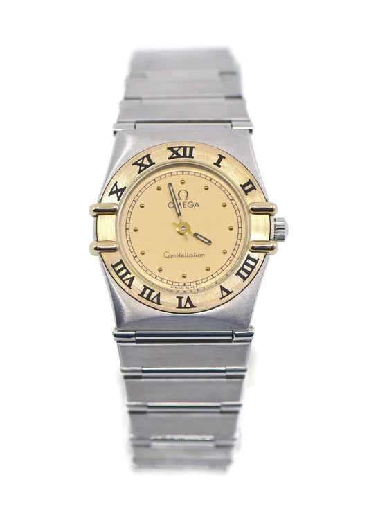 Omega Constellation Two Tone Stainless Steel Watch