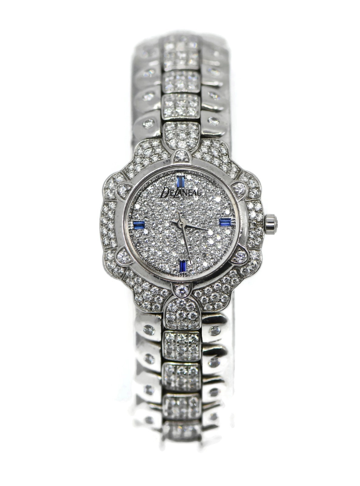 Delaneau Gstaad Diamond 18K White Giold Watch L600