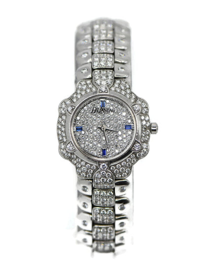 Delaneau Gstaad Diamond 18K White Giold Watch L600