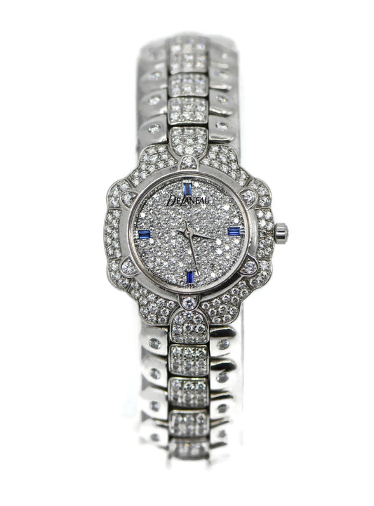 Delaneau Gstaad Diamond 18K White Giold Watch L600