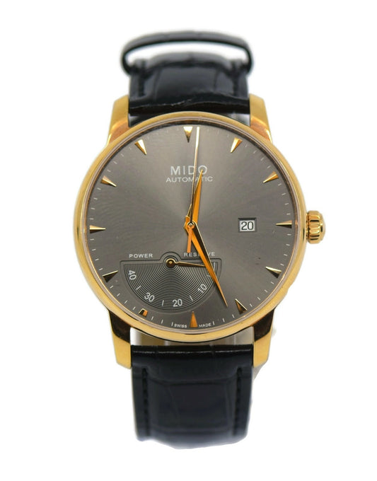 Mido Baroncelli Power Reserve Stainless Steel Watch M8605.3.13.4