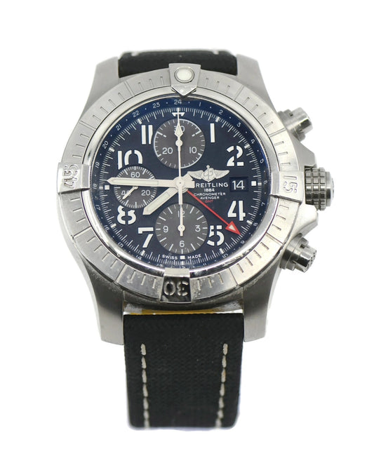 Breitling Avenger GMT Chronograph Stainless Steel Watch A24315