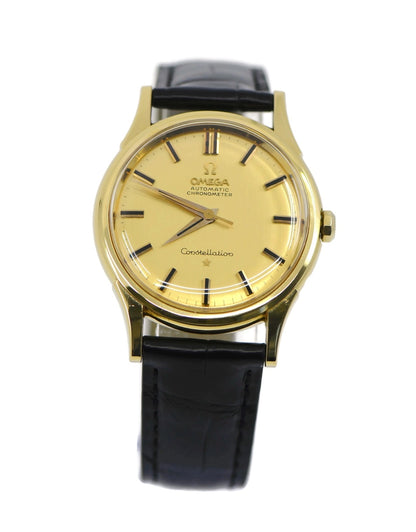 Omega Constellation 18K Yellow Gold Watch 14381/2 SC61