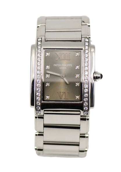 Patek Philippe Twenty-4 Tiffany & Co Diamond Stainless Steel Watch 4910