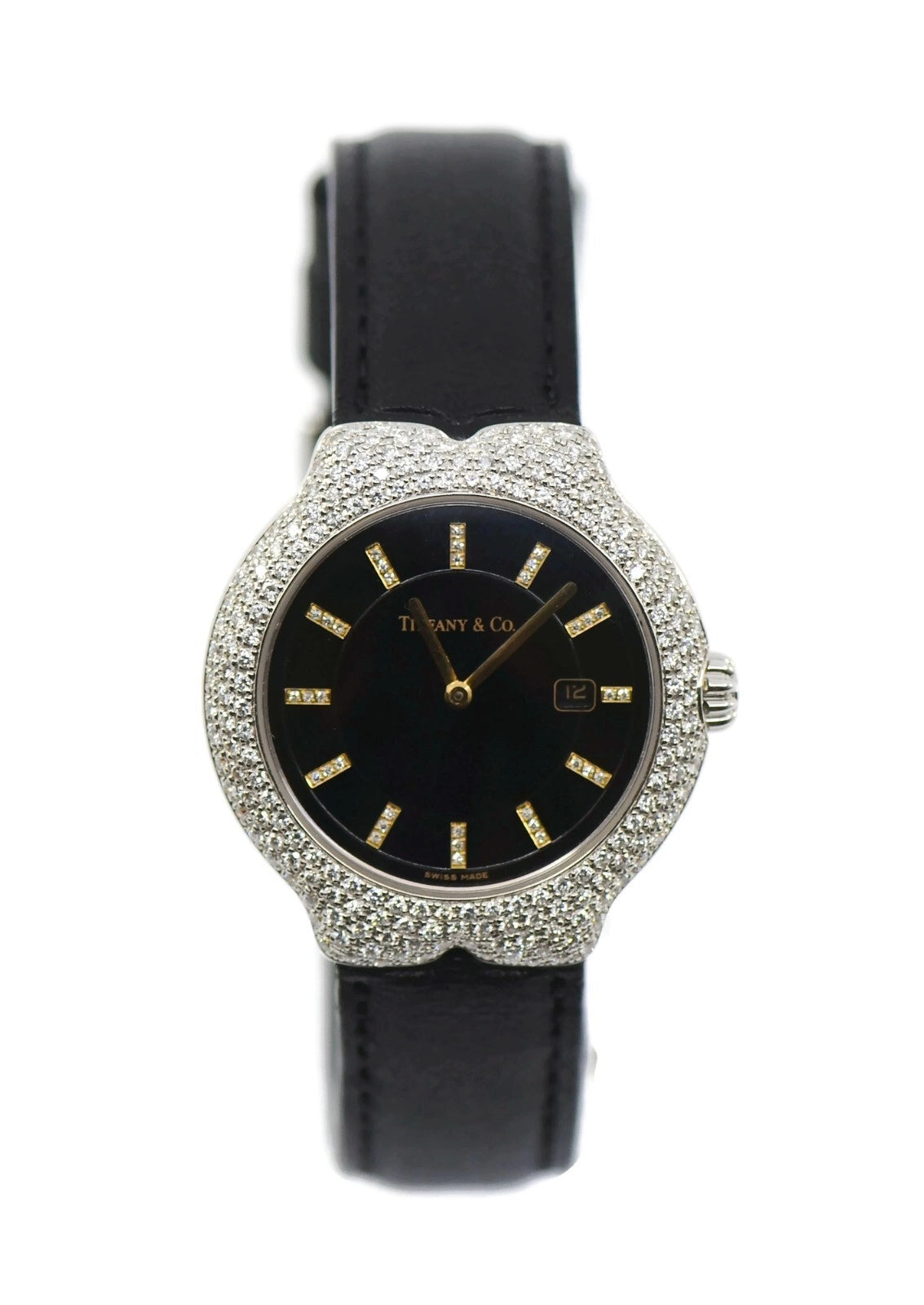 Tiffany & Co Tesoro Diamond 18K White Gold Watch M0130