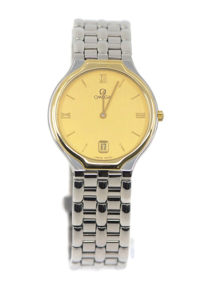 Omega DeVille Two Tone Stainless Steel Watch