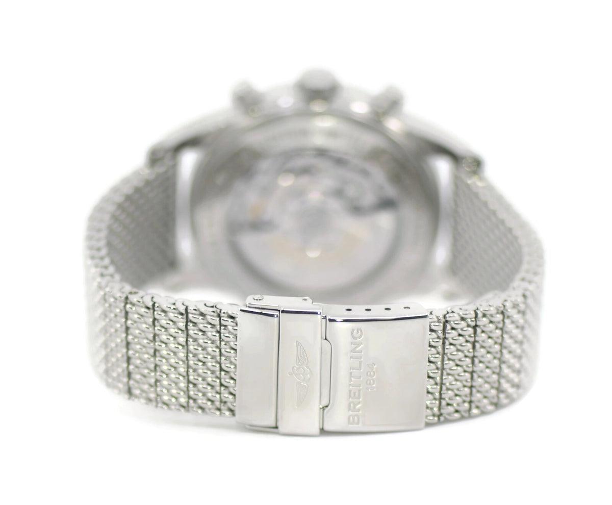 Breitling Transocean Chronograph Stainless Steel Watch AB0151