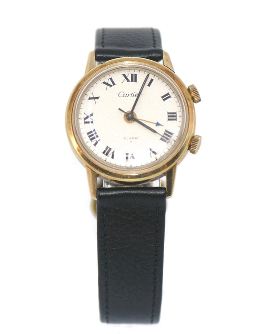 Cartier Alarm 14K Yellow Gold Watch