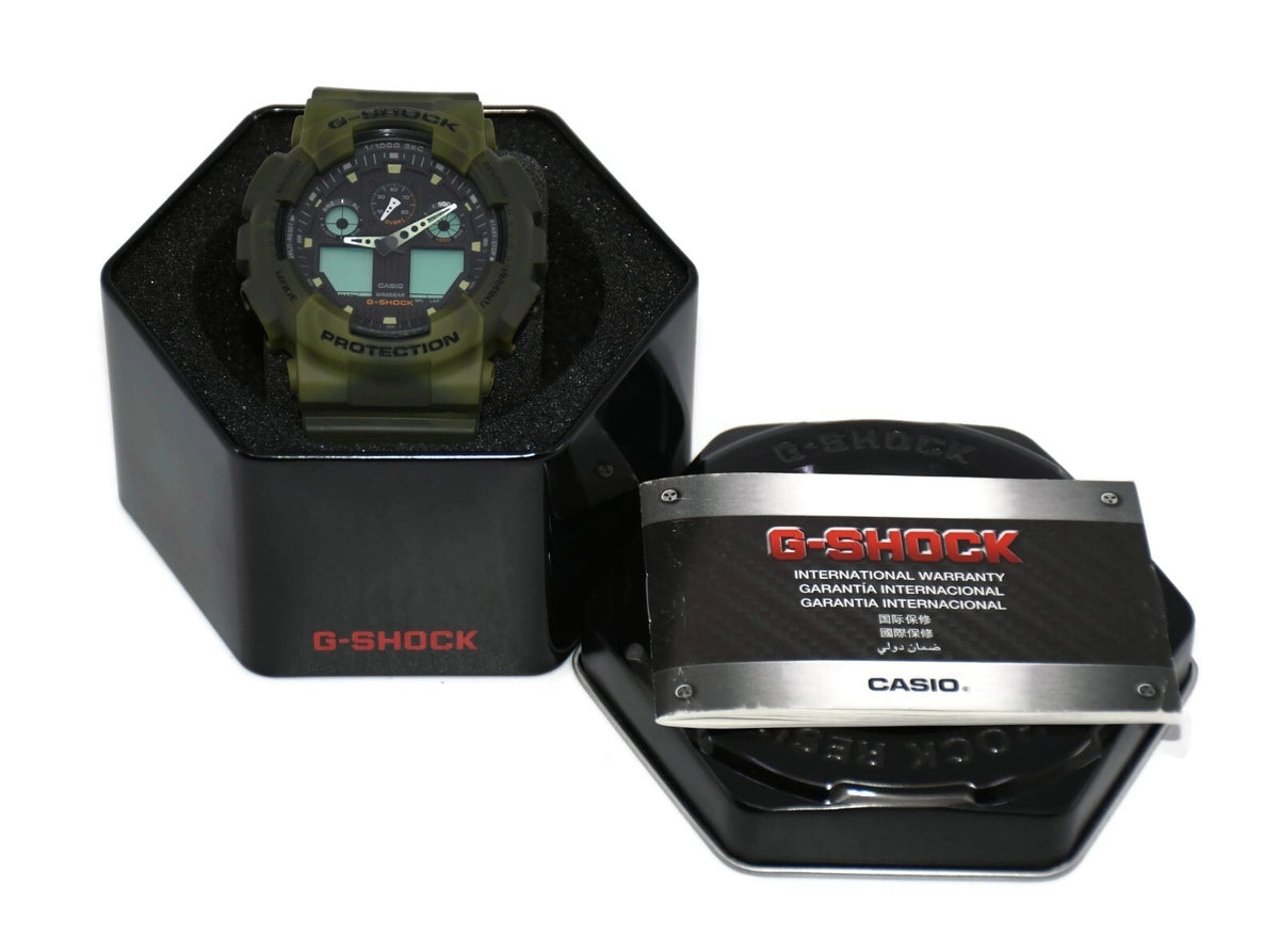 Casio G-Shock Marble Camouflage Watch GA-100MM-3ADR