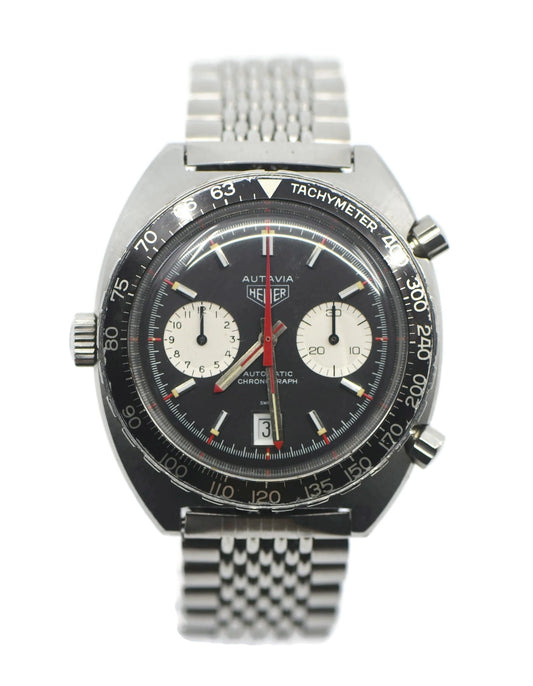 Heuer Autavia Stainless Steel Watch 1163