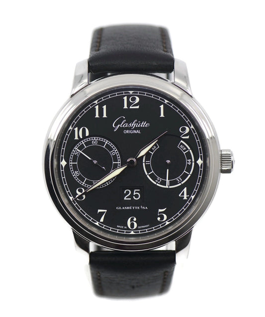 Glashutte Senator Observer Stainless Steel Watch 1-00-14-07-02-30