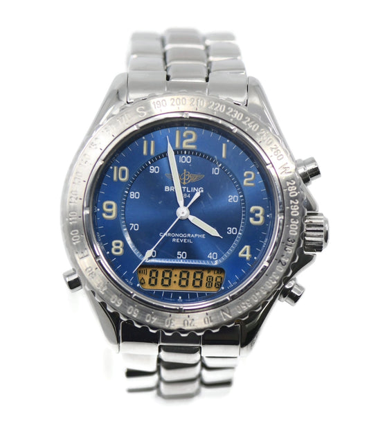 Breitling Intruder Reveil Stainless Steel Watch A51035