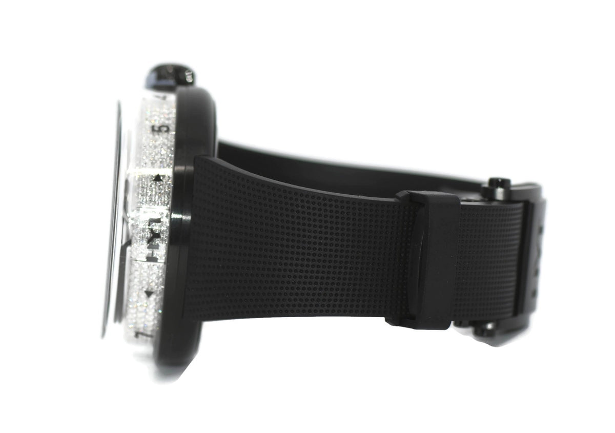 HYT H10 DIamond Black Stainless Steel Watch