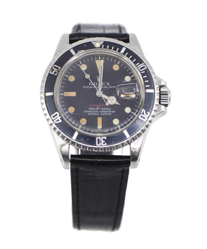 Rolex Submariner Red Stainless Steel Watch 1680