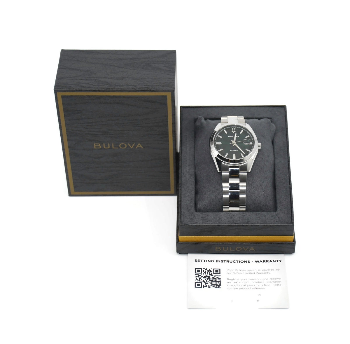 Bulova Surveyor Stainless Steel Watch 96B429