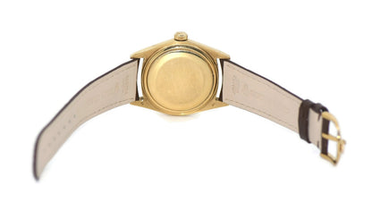 Rolex Oyster Perpetual Jasper Dial 18K Yellow Gold Watch 1601