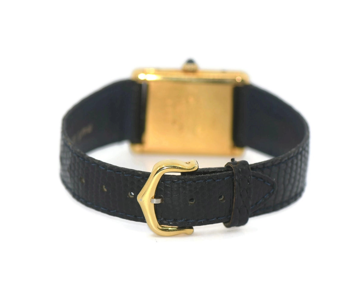 Cartier Tank Must Gold Plated Sterling Sikver Watch