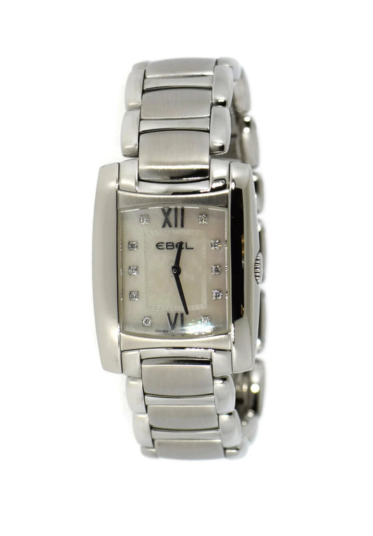 Ebel Brasillia Diamond Stainless Steel Watch E9976M22