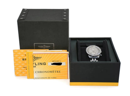 Breitling Chronomat Evolution Diamond Stainless Steel Watch A13356