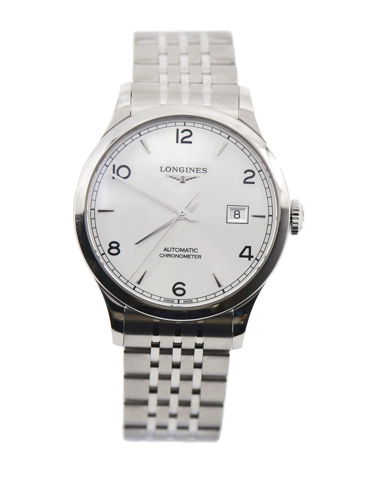 Longines Record Stainless Steel Watch L2.821.4.76.6