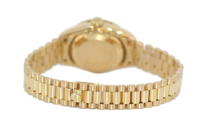 Rolex Datejust Diamond 18K Yellow Gold Watch 69178