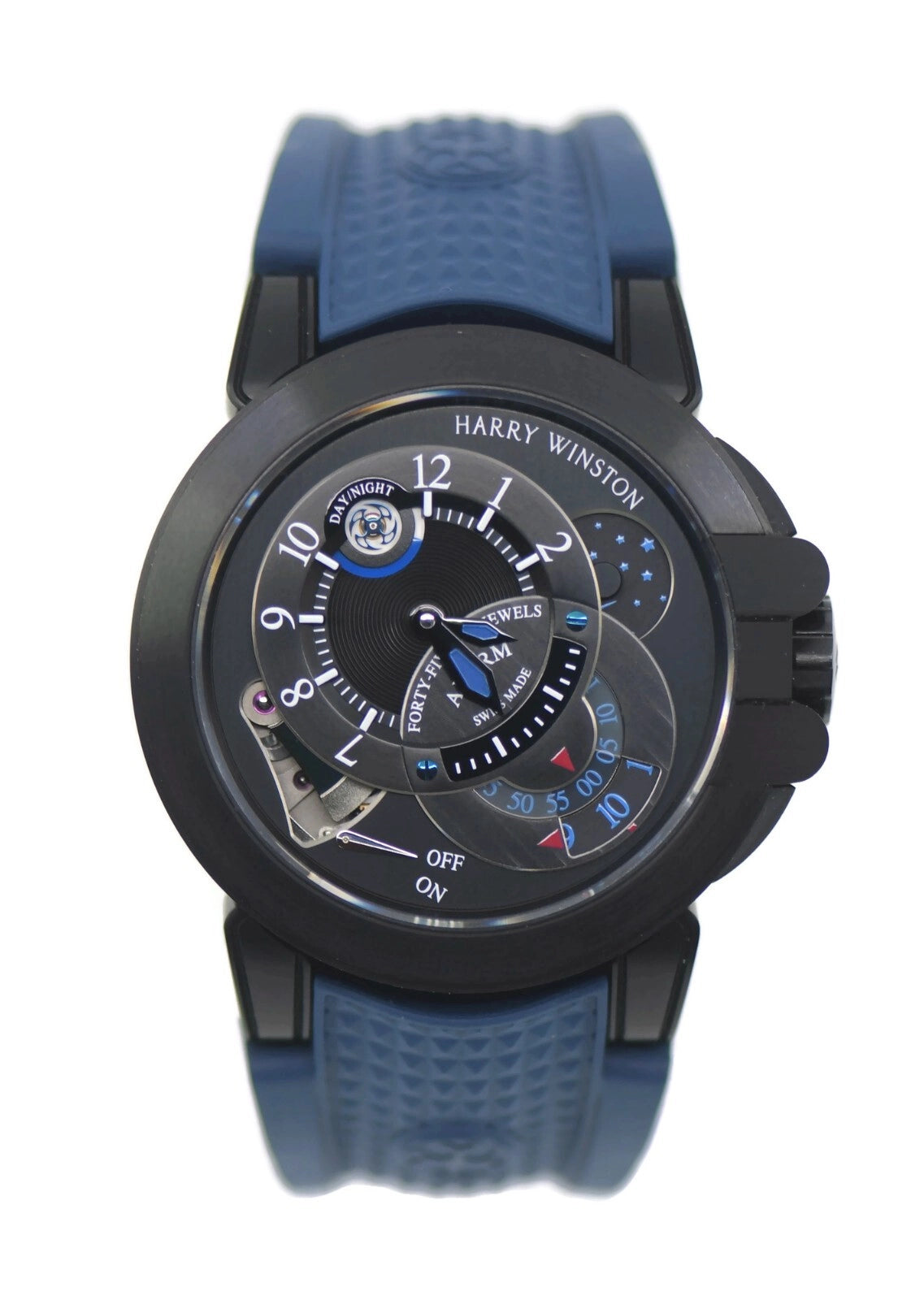 Harry Winston Project Z Black Edition Stainless Steel Watch OCEMAL44ZZ004