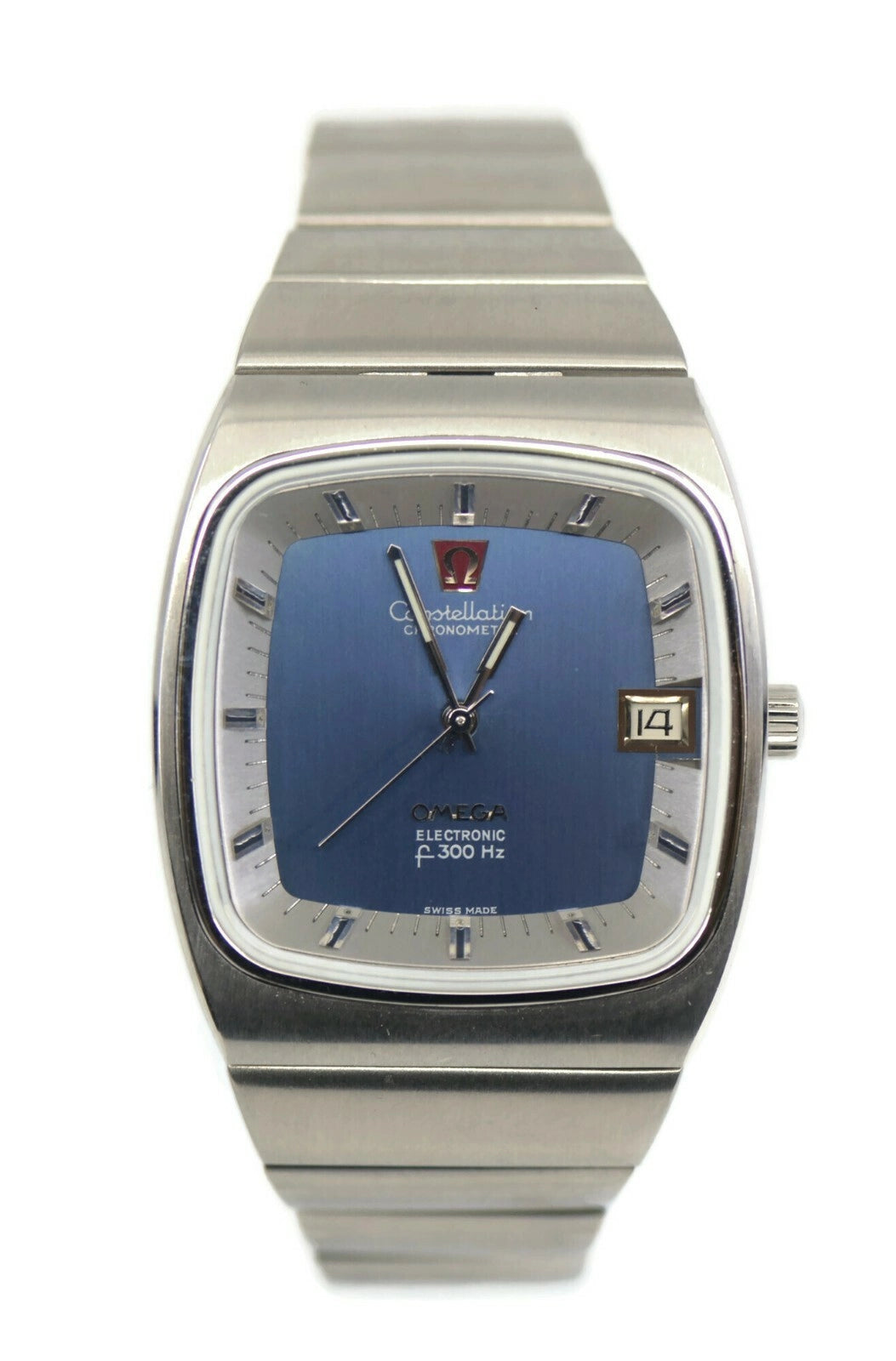 Omega Constellation Chronometer Electronic F300HZ Stainless Steel Watch 198.0028