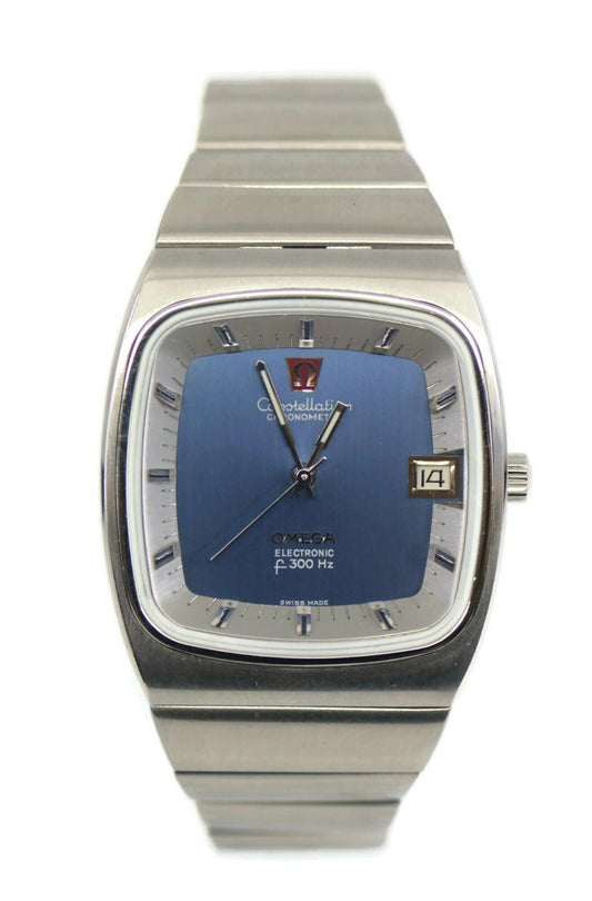 Omega Constellation Chronometer Electronic F300HZ Stainless Steel Watch 198.0028