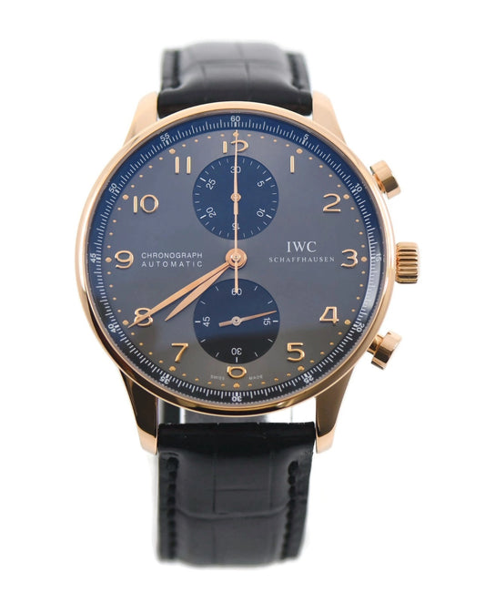 IWC Portuguese Chronograph 18K Rose Gold Watch IW371482
