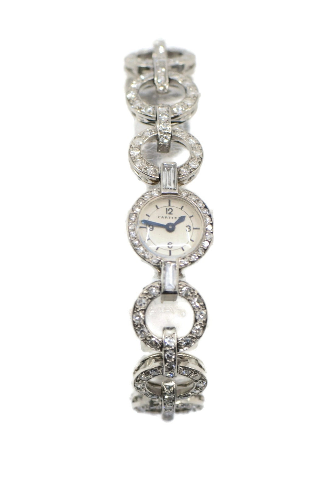Cartier Vintage Diamond Platinum Watch