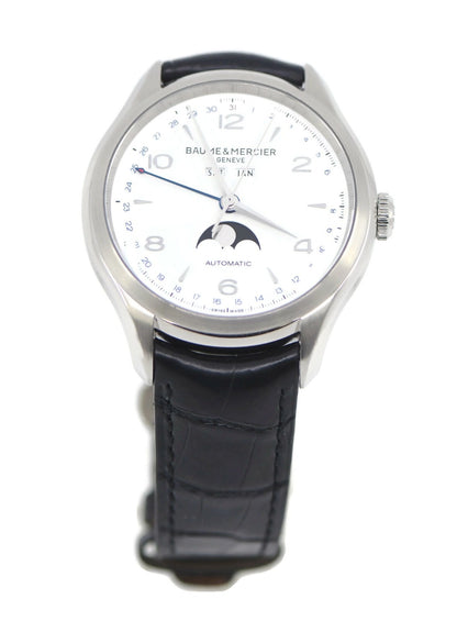 Baume & Mercier Clifton Triple Calendar Stainless Steel Watch MOA10055