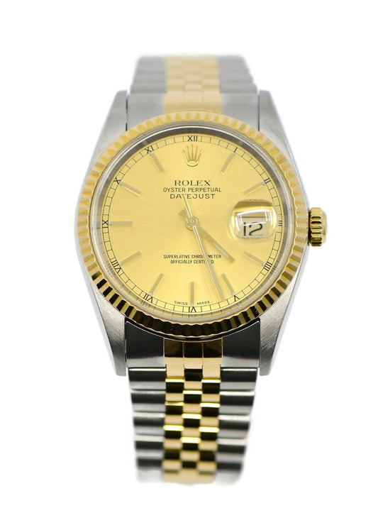 Rolex Datejust 18K/Stainless Steel Watch 16233