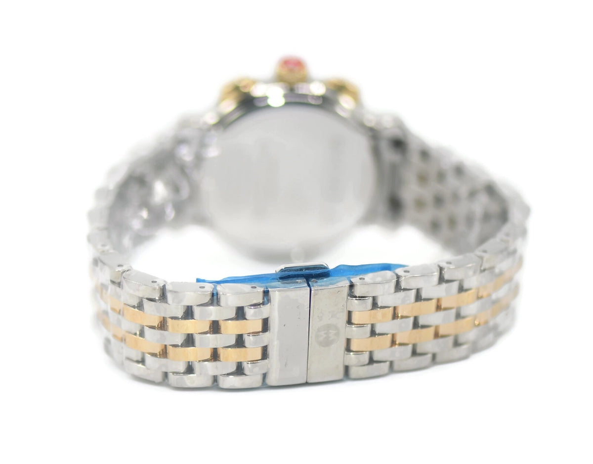 Michele Fluette Diamond Two Tone Stainless Steel Watch MW24A01C5966