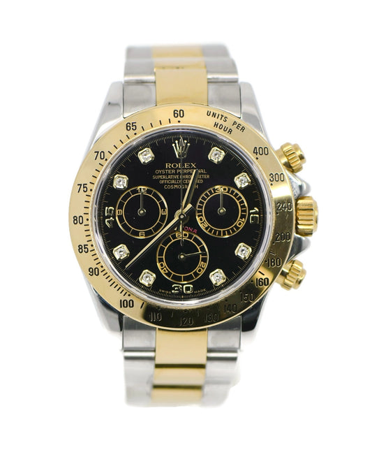 Rolex Daytona Diamond 18K/Stainless Steel Watch 116523