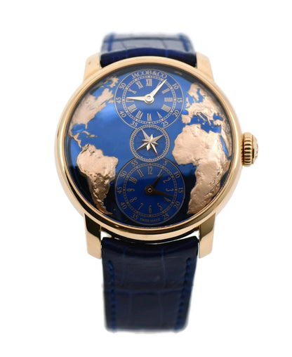 Jacob & Co World Is Yours 18K Rose Gold Watch DT100.40