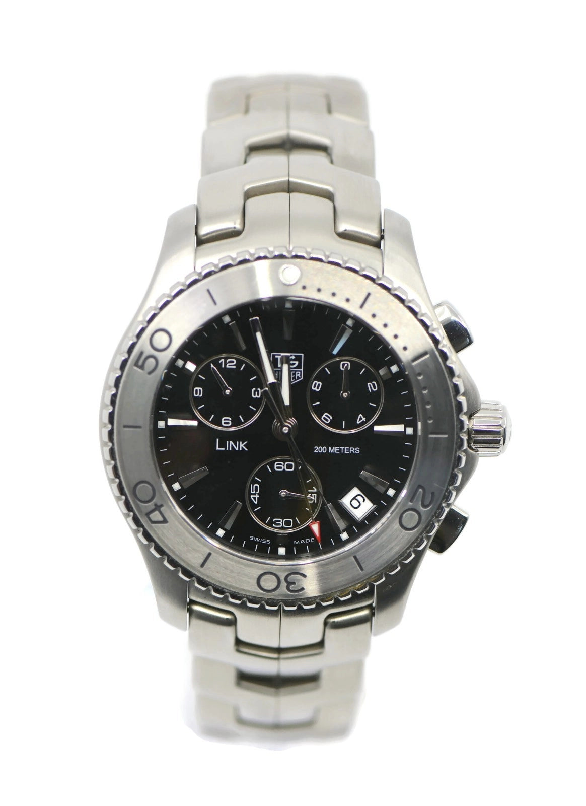 Tag Heuer Link Chronograph Stainless Steel Watch CJ1110