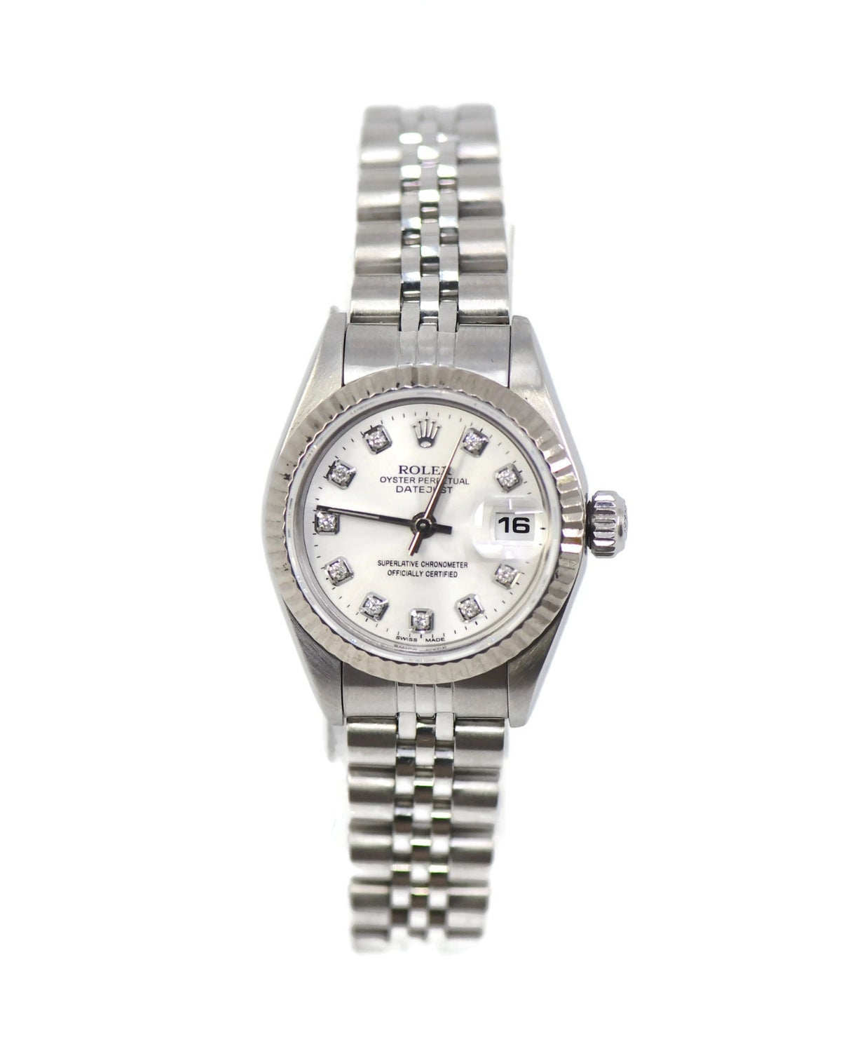 Rolex Datejust Diamond Stainless Steel Watch 79160