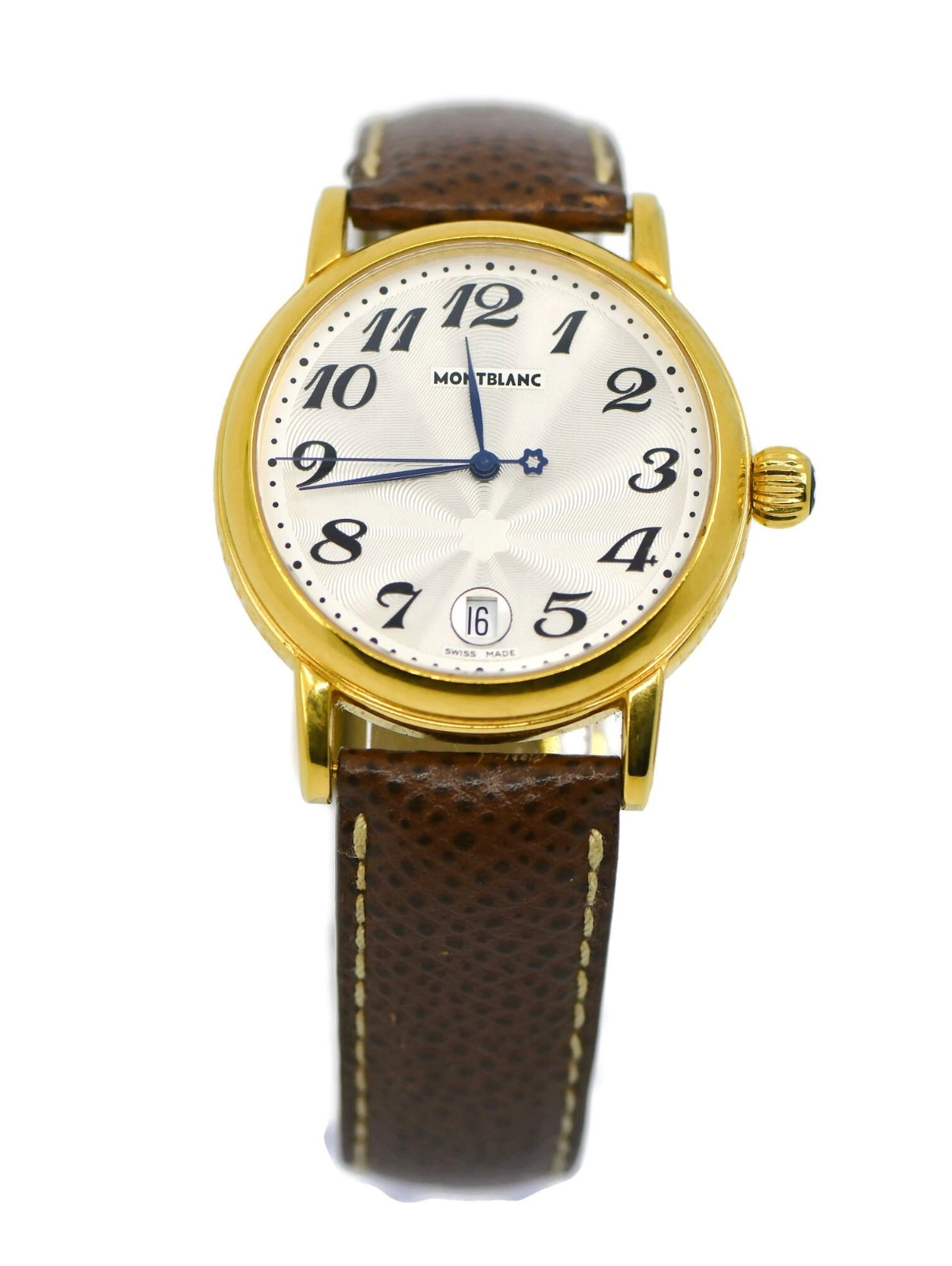 Montblanc Meisterstuck Gold Plated Stainless Steel Watch 7042