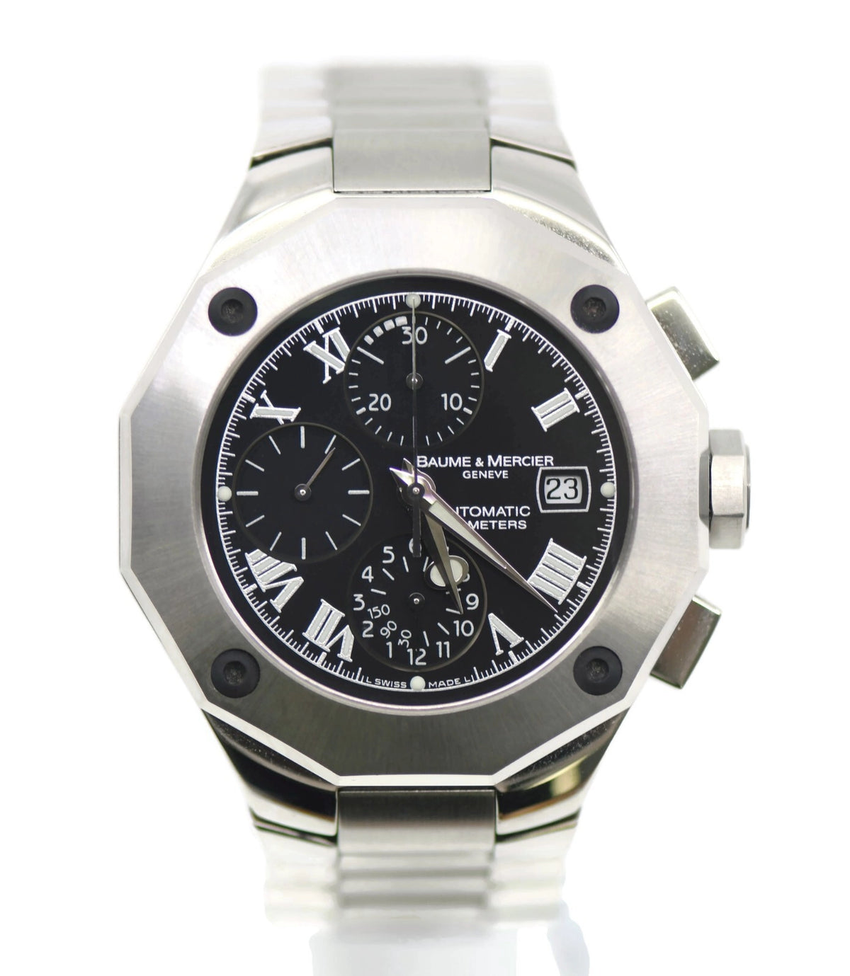 Baume & Mercier Reviera Chronograph Stainless Steel Watch 65541
