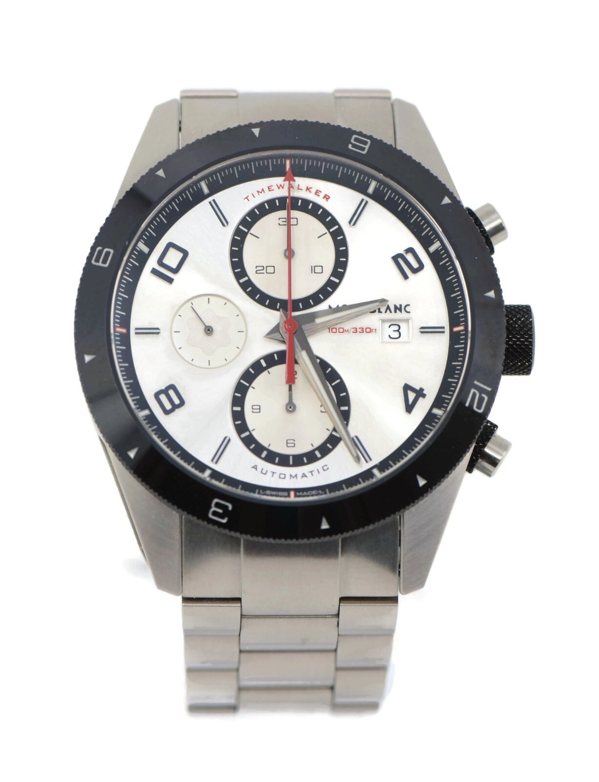 Montblanc Timewalker Chronograph Stainless Steel Watch 7424