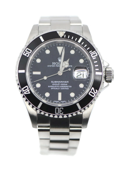 Rolex Submariner Stainless Steel Watch 16610
