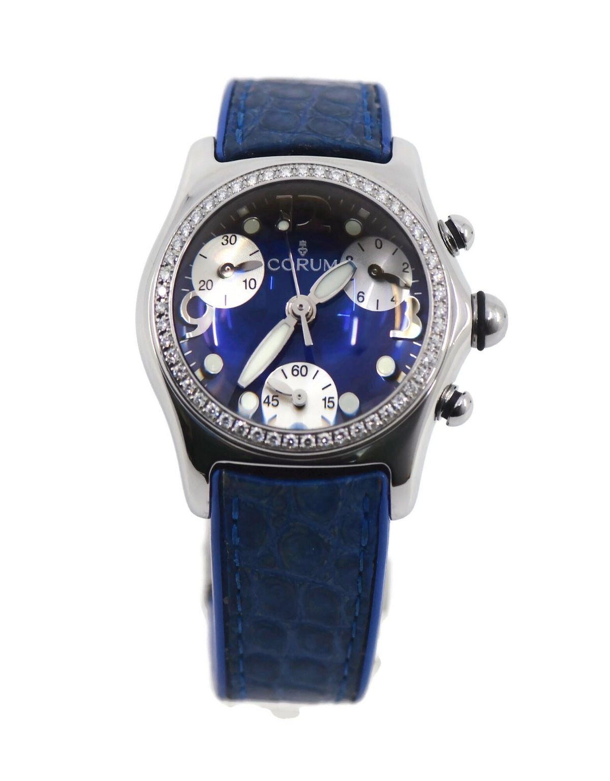 Corum Bubble Chronograph Stainless Steel Watch 196.151.47