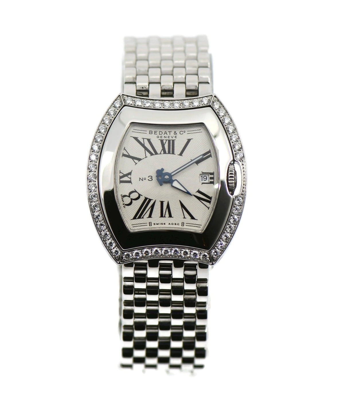 Bedat & Co No 3 Diamond Stainless Steel Watch 334