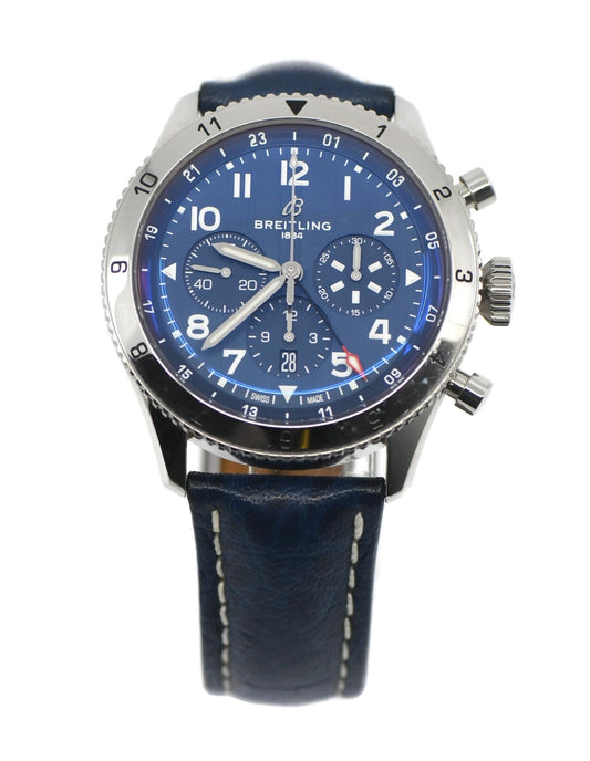 Breitling Super Avi Chronograph Stainless Steel Watch AB0445