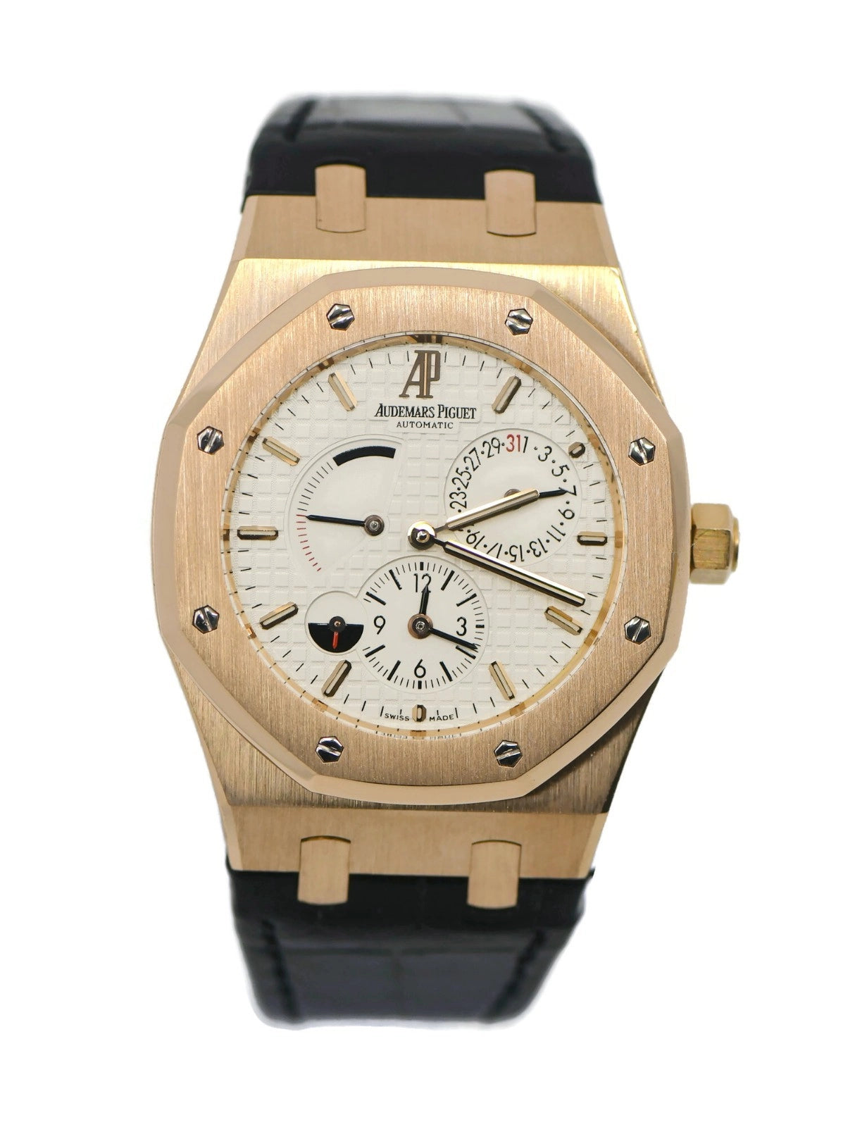 Audemars Piguet Royal Oak Dual Time 18K Rose Gold Watch 26120OR