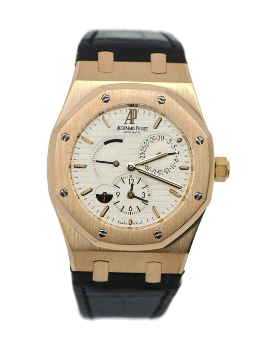 Audemars Piguet Royal Oak Dual Time 18K Rose Gold Watch 26120OR