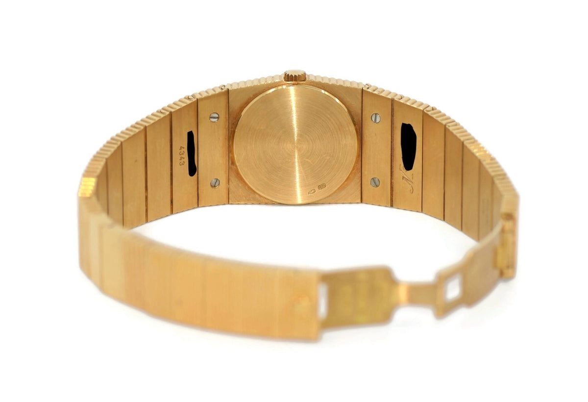 Rolex Queen Midas Blue Dial 18K Yellow Gold Watch 4343