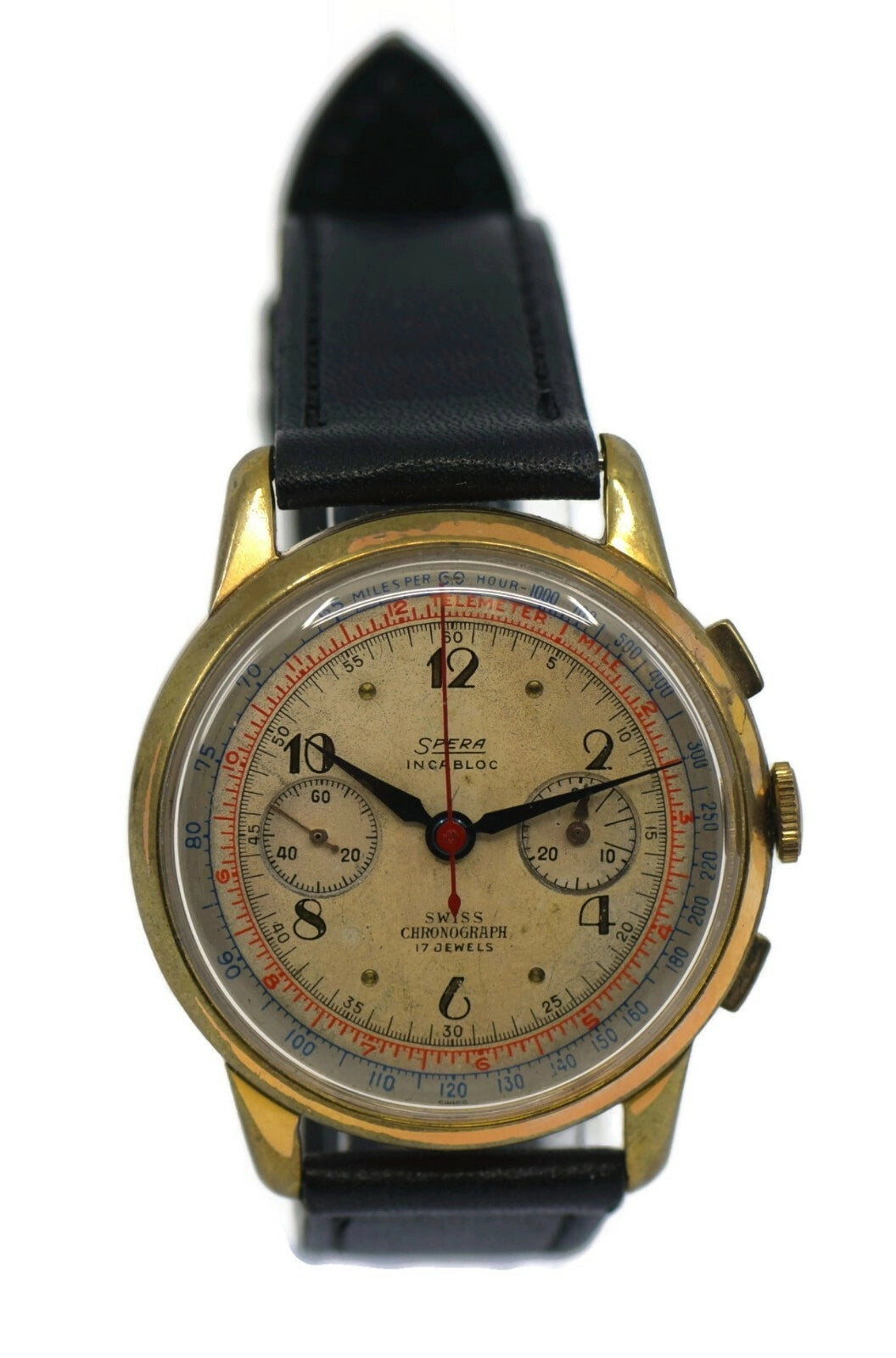 Spera Incabloc Chronograph Two Tone Stainless Steel Watch