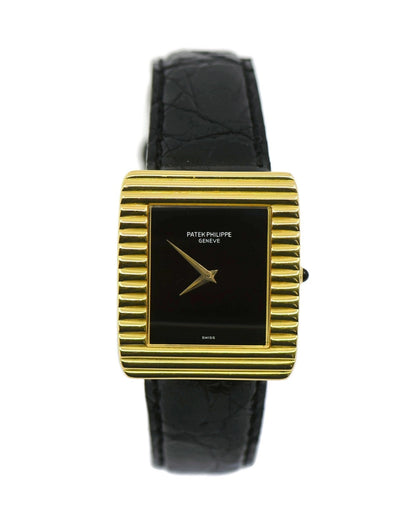 Patek Philippe Gondolo Onyx 18K Yellow Gold Watch 3633